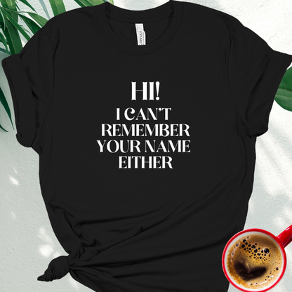 Hi, I Can't Remember Your Name Either