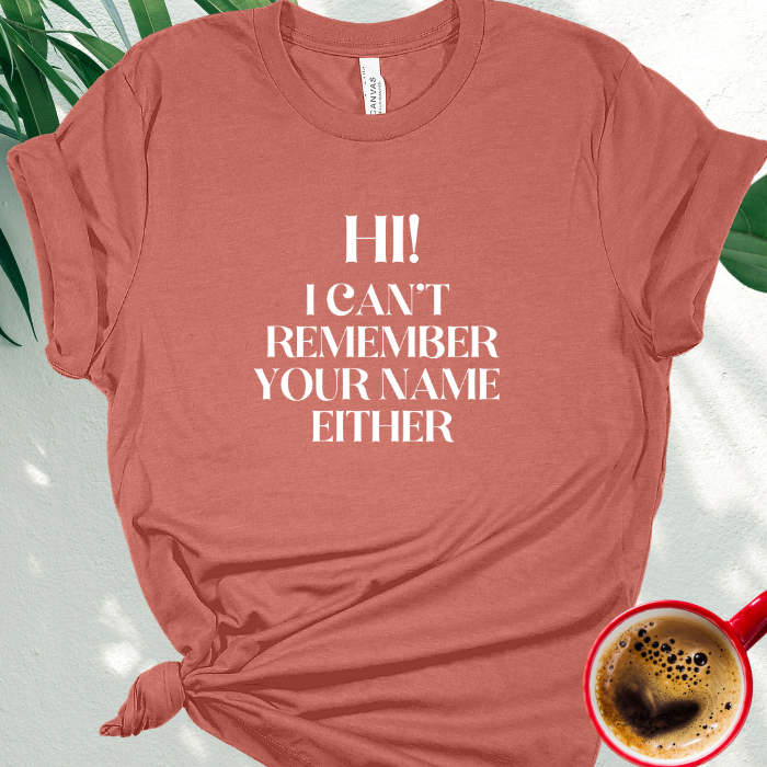 Hi, I Can't Remember Your Name Either